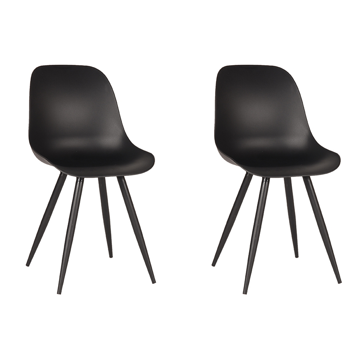 LABEL51 Eetkamerstoel Monza - Zwart - Kunststof