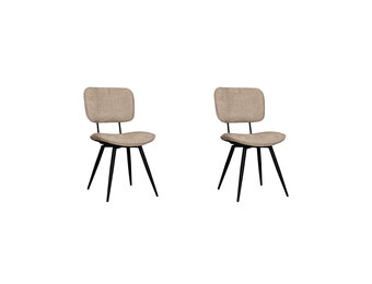 LABEL51 Eetkamerstoel Liva - Clay - Elite - set van 2
