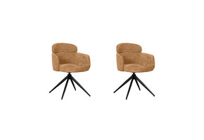 LABEL51 - Eetkamerstoel Dinner - Hunter - 60x56x80cm - Set van 2