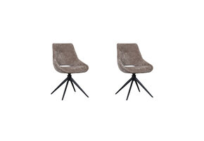 LABEL51 - Eetkamerstoel Marlow - Hunter - 63x48x86cm - Set van 2
