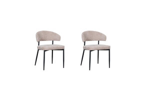 LABEL51 - Eetkamerstoel Bliss - Clay - 55x56x76cm - Set van 2