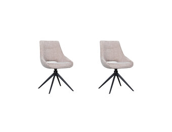 LABEL51 Eetkamerstoel Marlow - Clay - Elite - set van 2