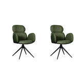 LABEL51 Eetkamerstoel Vidar - Forest - Boucle - set van 2