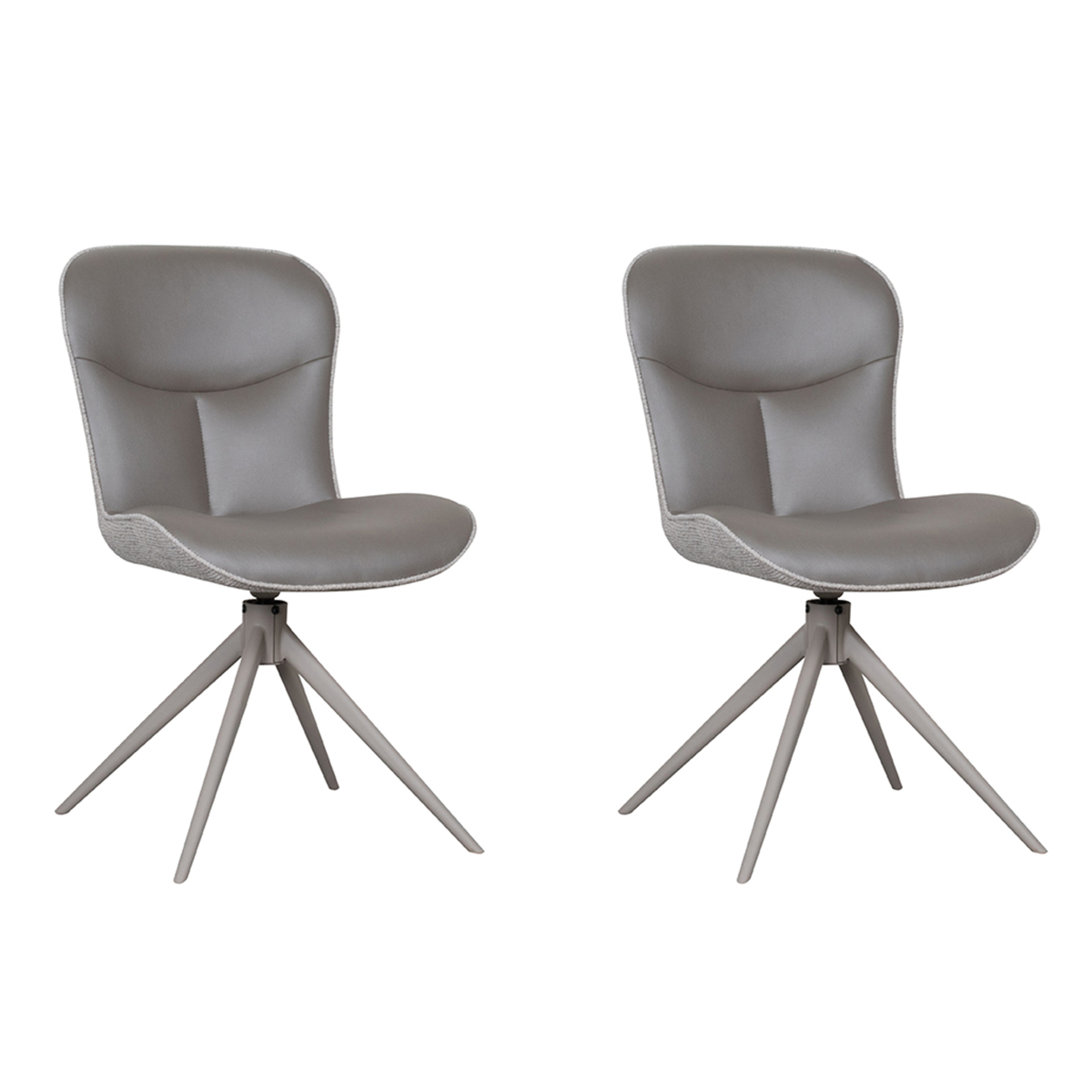 LABEL51 Eetkamerstoel Thorben - Forest - Microfiber - set van 2