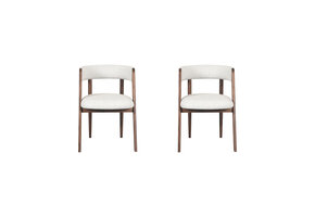 LABEL51 - Eetkamerstoel Sasha - Ecru - 82x54x75cm - Set van 2