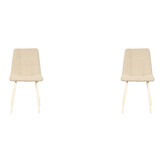 LABEL51 - Eetkamerstoel Nino - Beige - 45x54x89cm - Set van 4