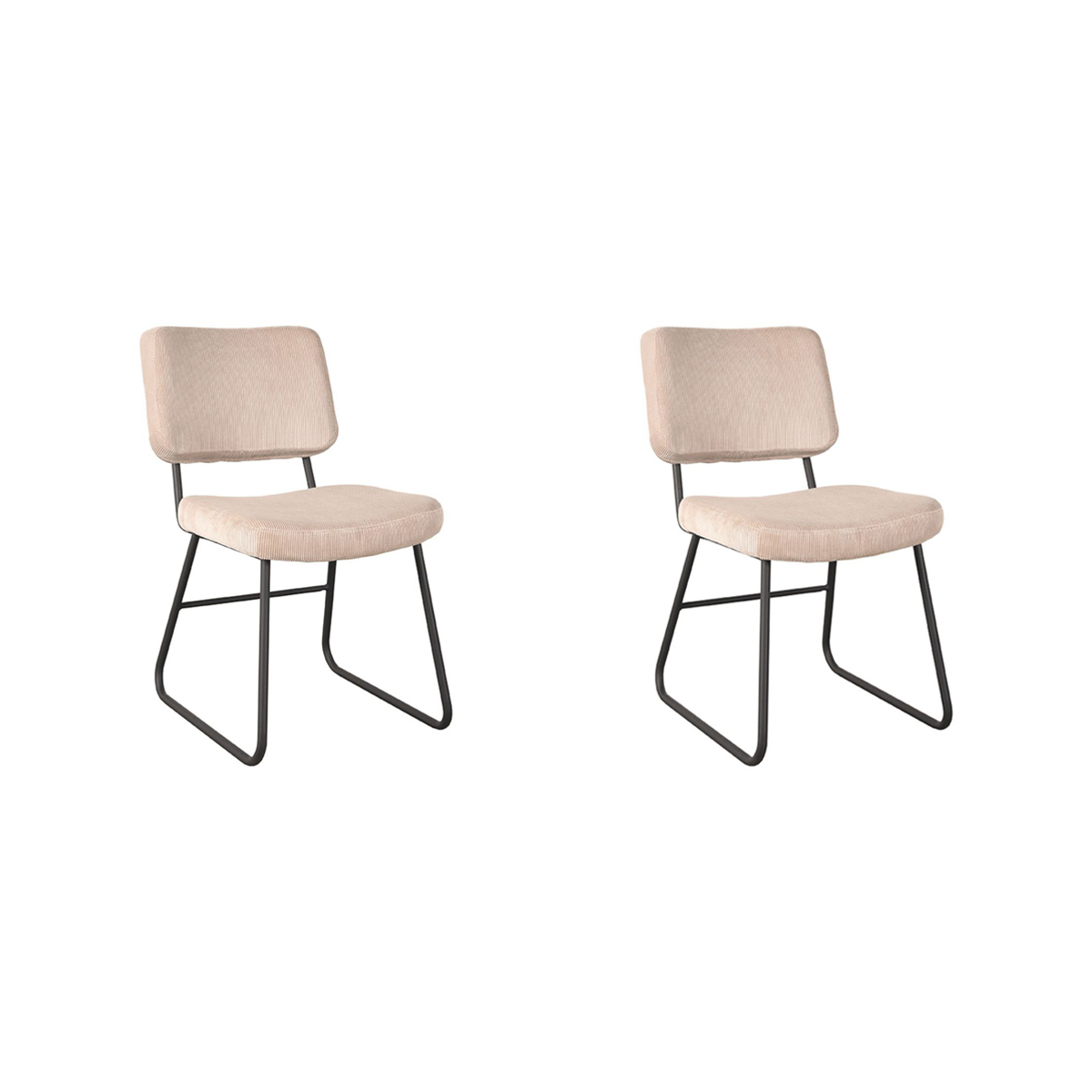 LABEL51 Eetkamerstoel Noah - Naturel - Ribcord