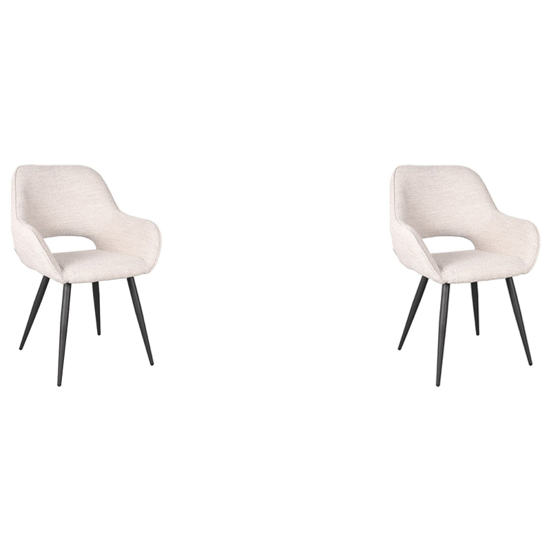 LABEL51 Eetkamerstoel Fer - Naturel - Boucle