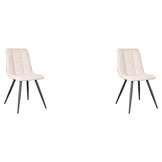 LABEL51 Eetkamerstoel Jelt - Naturel - Boucle