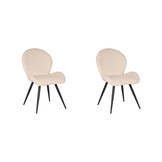 LABEL51 - Eetkamerstoel Sky - 51x64x87cm - Ivoor