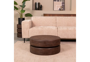 LABEL51 - Salontafel Milly - Bruin - 70x70x31cm