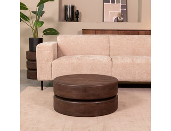 LABEL51 Salontafel Milly - Espresso - Mangohout - 70 cm