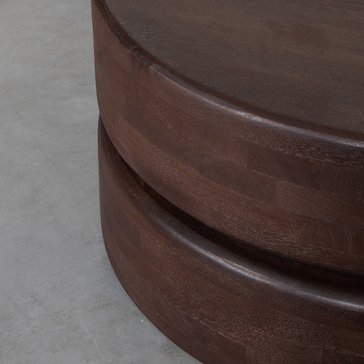 LABEL51 - Salontafel Milly - Bruin - 70x70x31cm