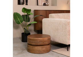 LABEL51 Salontafel Milly - Nature - Mangohout - 50 cm