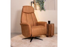 LABEL51 Fauteuil Oslo - Cognac - Micro Suede
