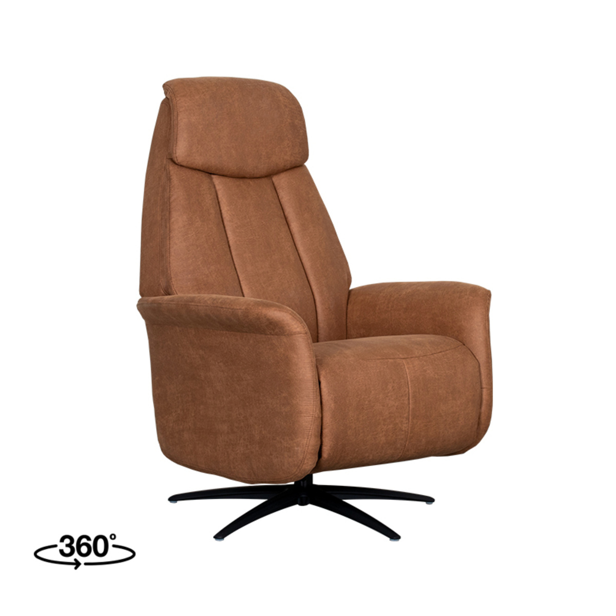 LABEL51 - Fauteuil Oslo - Bruin - 87x79x112cm