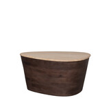 LABEL51 - Salontafel Ravi - Bruin - 50x70x37cm
