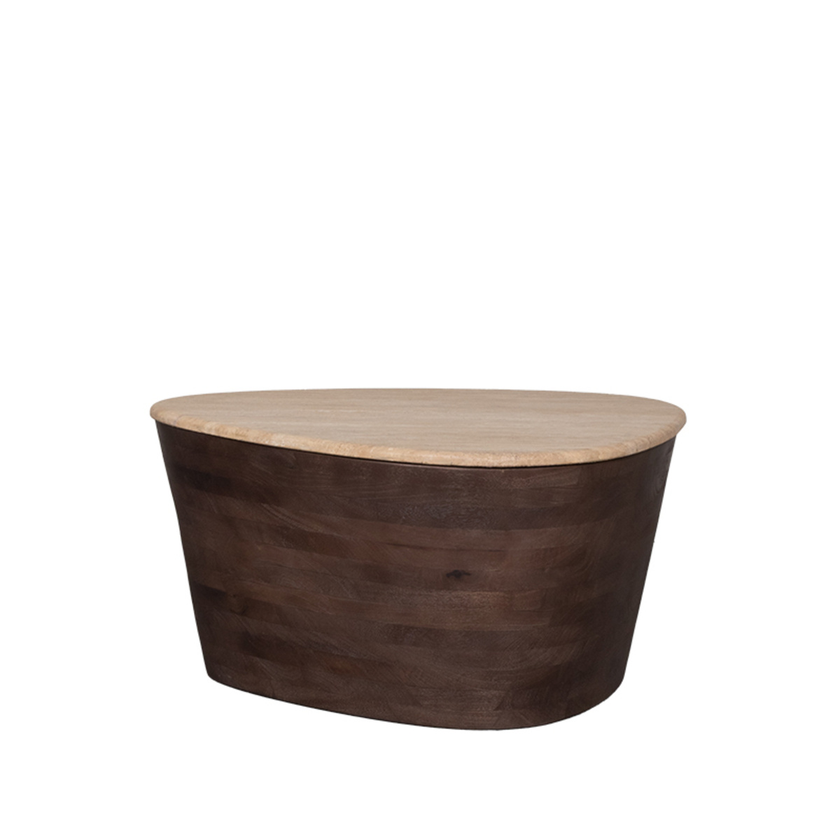 LABEL51 - Salontafel Ravi - Bruin - 50x70x37cm