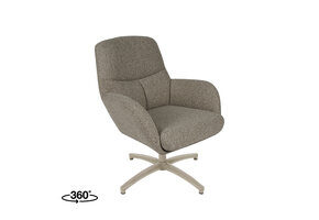 LABEL51 Fauteuil Chill Zone - Truffel grijs - Boucle
