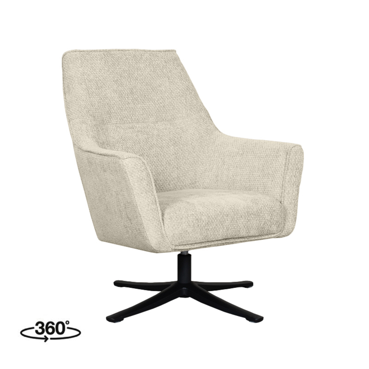 LABEL51 - Fauteuil Tod - Beige - 75x76x90cm