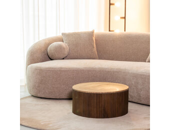 LABEL51 Salontafel Ribble - Espresso - Travertin