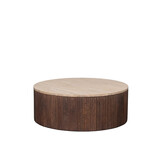 LABEL51 - Salontafel Ribble - Bruin - 70x70x25cm