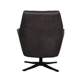 LABEL51 Fauteuil Tod - Antraciet - Micro Suede