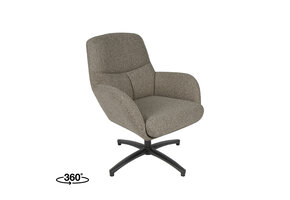 LABEL51 Fauteuil Chill Zone - Truffel grijs - Boucle