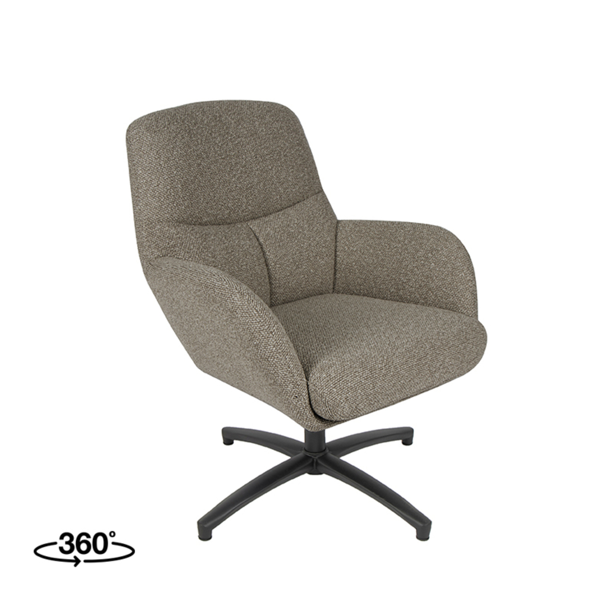LABEL51 - Fauteuil Chill Zone - Grijs - 73x68x90cm
