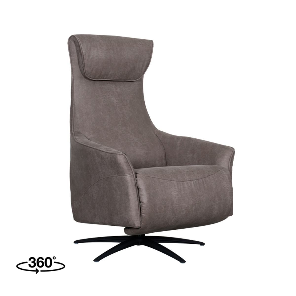 LABEL51 - Fauteuil Lund - Taupe - 83x74x112cm