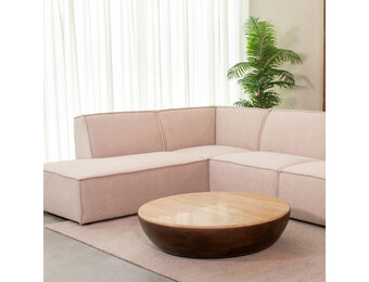 LABEL51 Salontafel Bowl - Espresso - Travertin