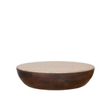 LABEL51 - Salontafel Bowl - Bruin - 90x90x25cm