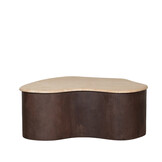 LABEL51 - Salontafel Davi - Bruin - 70x80x31cm