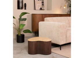 LABEL51 - Salontafel Davi - Bruin - 35x50x31cm