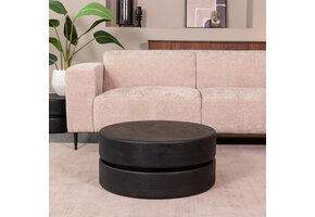 LABEL51 - Salontafel Milly - Zwart - 70x70x31cm