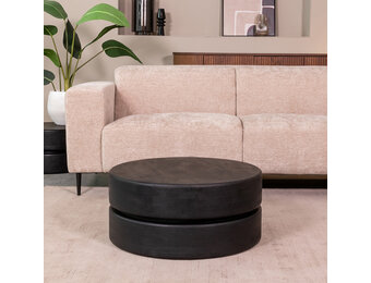 LABEL51 - Salontafel Milly - Zwart - 70x70x31cm