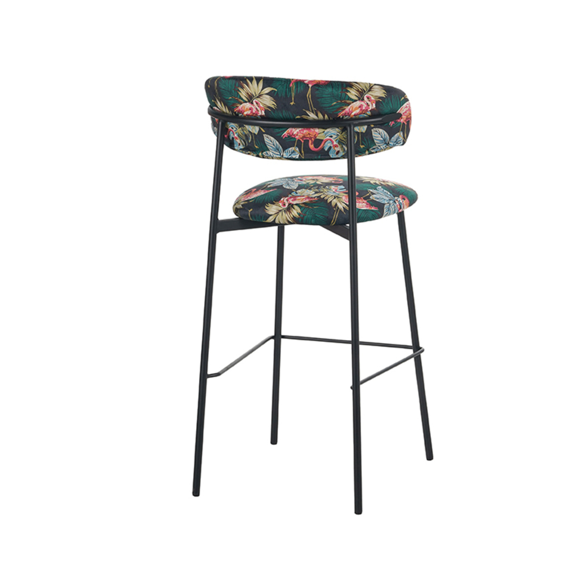 LABEL51 - Barstoel Ferry - Printed Flamingo - 52x46x107cm