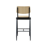 LABEL51 Barkruk Solid - Naturel - Hout - Zithoogte 75 - set van 2