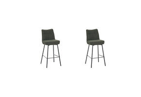 LABEL51 - Barstoel Lennon - Groen - 55x46x107cm - Set van 2