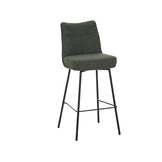LABEL51 - Barstoel Lennon - Groen - 55x46x107cm - Set van 2