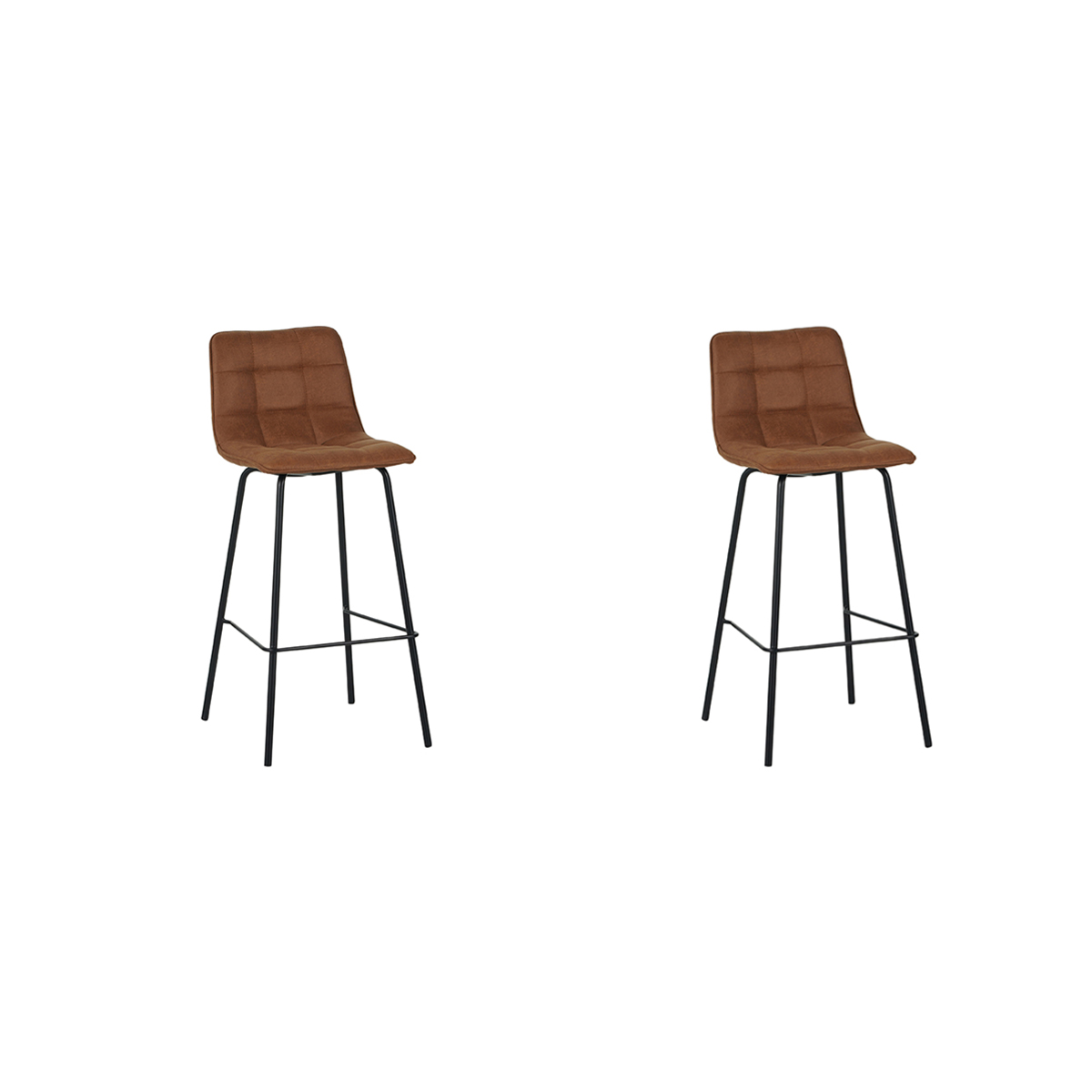 LABEL51 - Barstoel Bistro - Bruin - 51x44x115cm - Set van 2