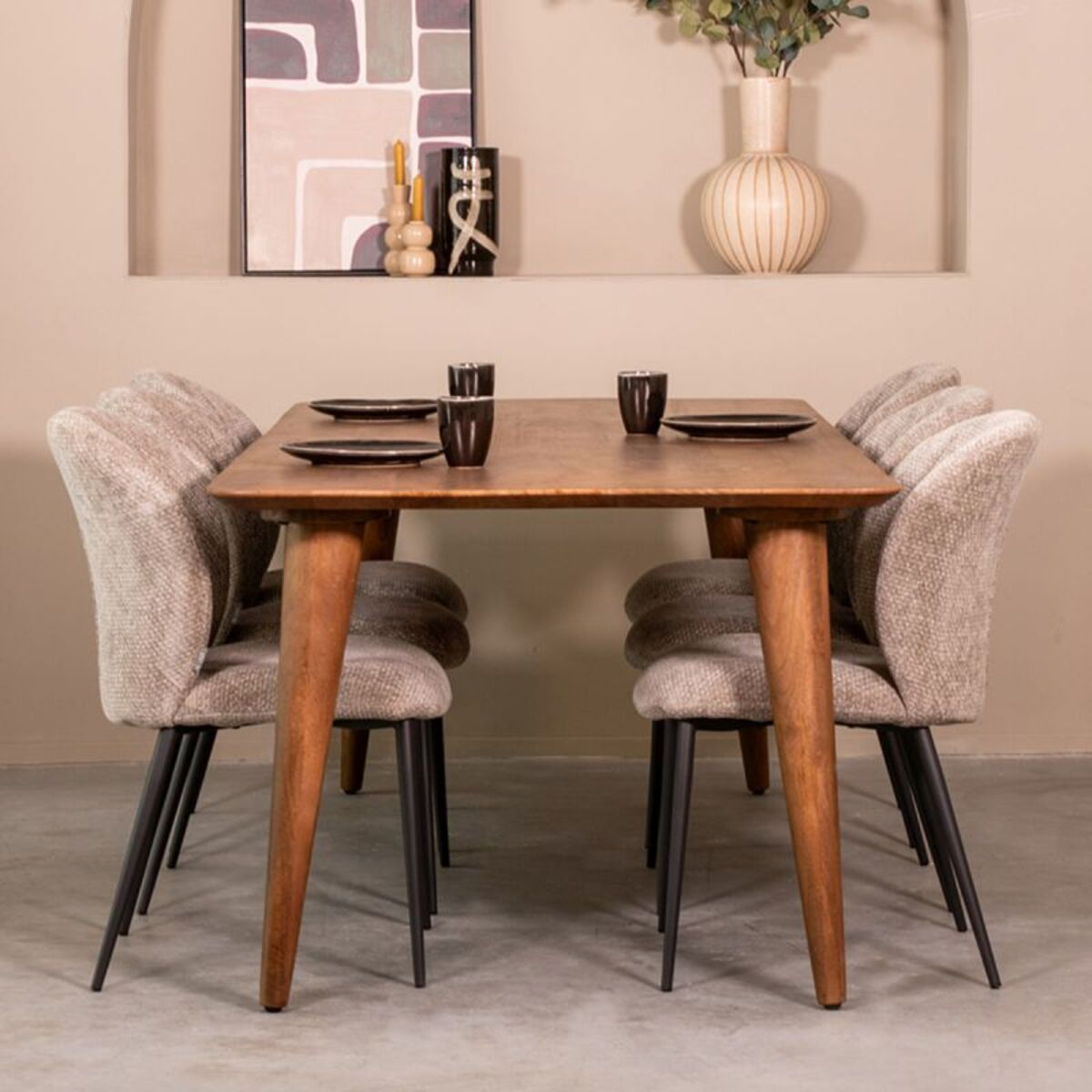 LABEL51 - Eetkamertafel Fly - Bruin - 90x160x76cm