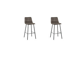 LABEL51 - Barstoel Bistro - Taupe - 51x44x115cm - Set van 2