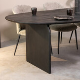 LABEL51 - Eetkamertafel Cooper - Zwart - 110x250x85cm