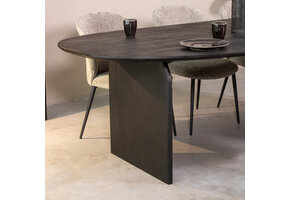 LABEL51 Eetkamertafel Cooper - Zwart - Mangohout - 250x110 cm