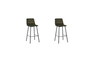 LABEL51 - Barstoel Bistro - Hunter - 51x44x115cm - Set van 2