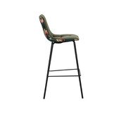 LABEL51 Barkruk Bistro - Hunter - Fluweel - set van 2