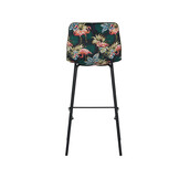 LABEL51 Barkruk Bistro - Hunter - Fluweel - set van 2