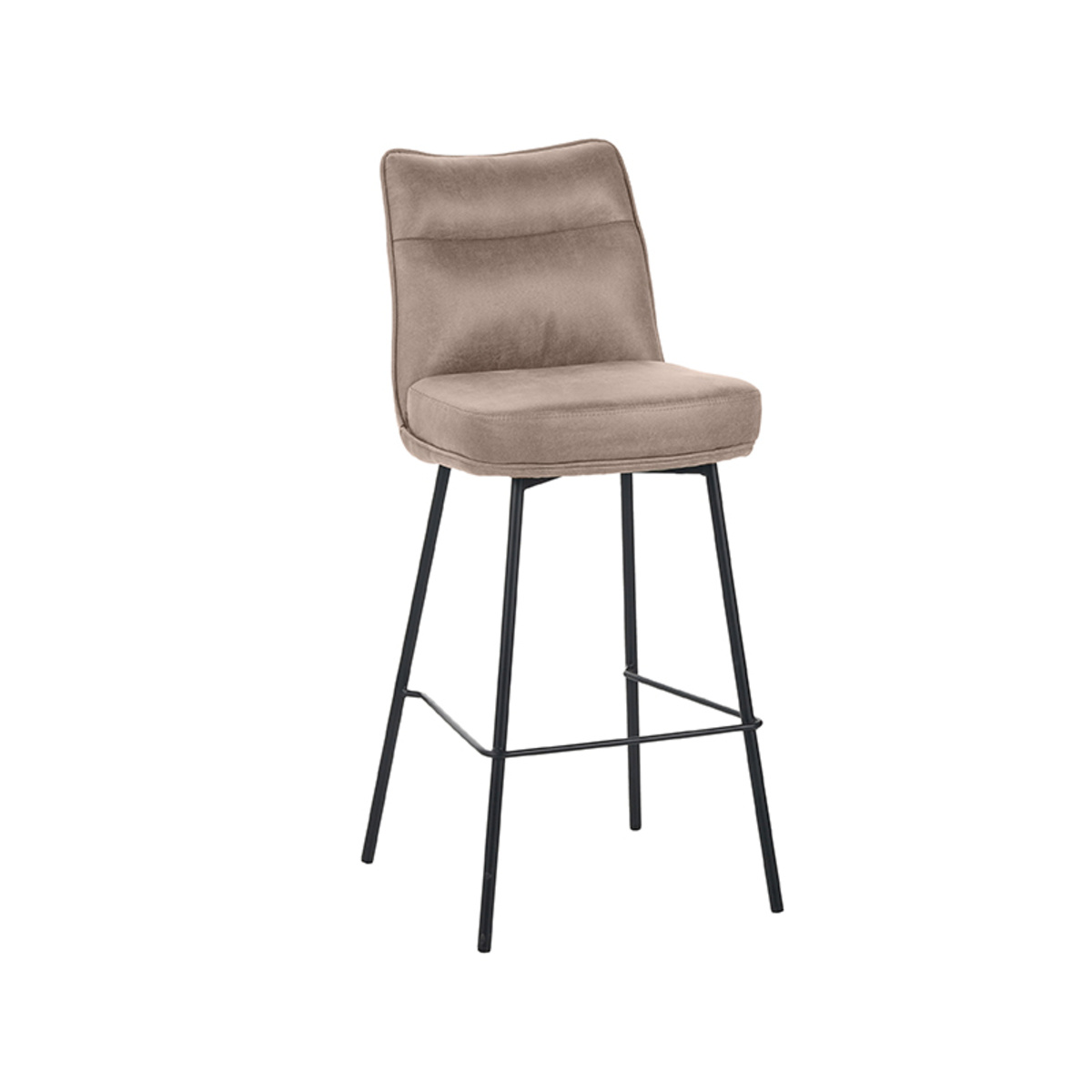 LABEL51 - Barstoel Lennon - Taupe - 55x46x107cm - Set van 2