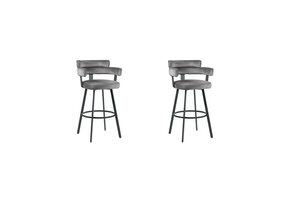LABEL51 - Barstoel Bardio - Taupe - 52x56x101cm - Set van 2